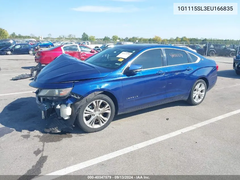 1G1115SL3EU166835 2014 Chevrolet Impala 1Lt