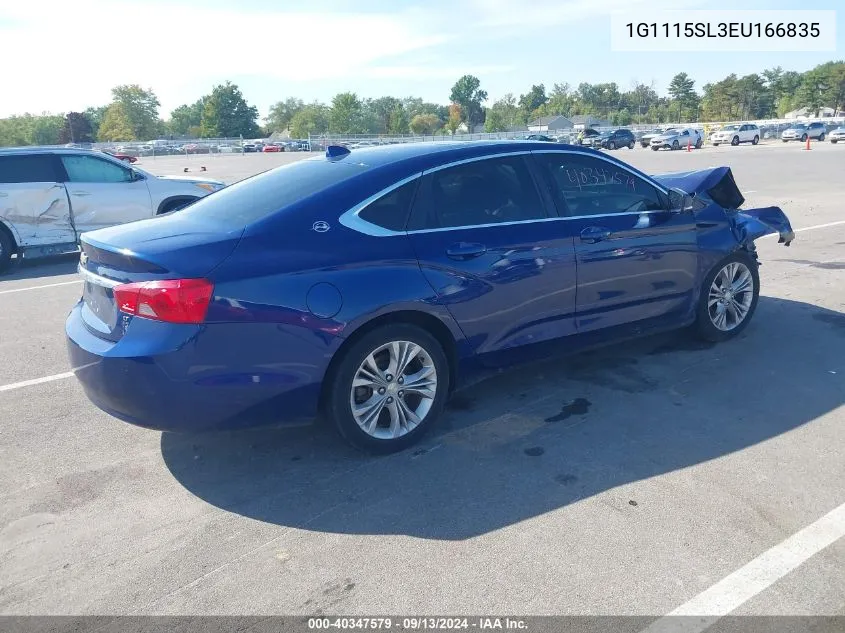 1G1115SL3EU166835 2014 Chevrolet Impala 1Lt