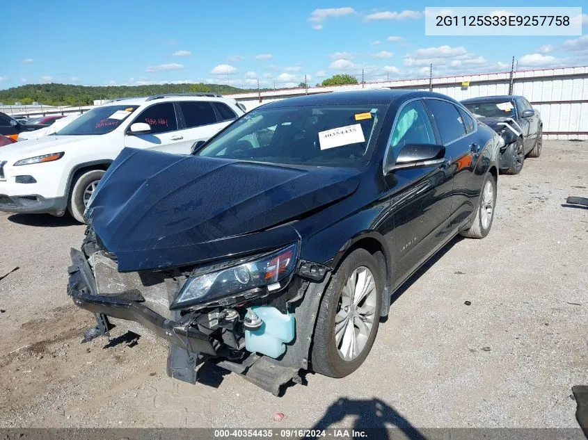 2014 Chevrolet Impala 2Lt VIN: 2G1125S33E9257758 Lot: 40354435