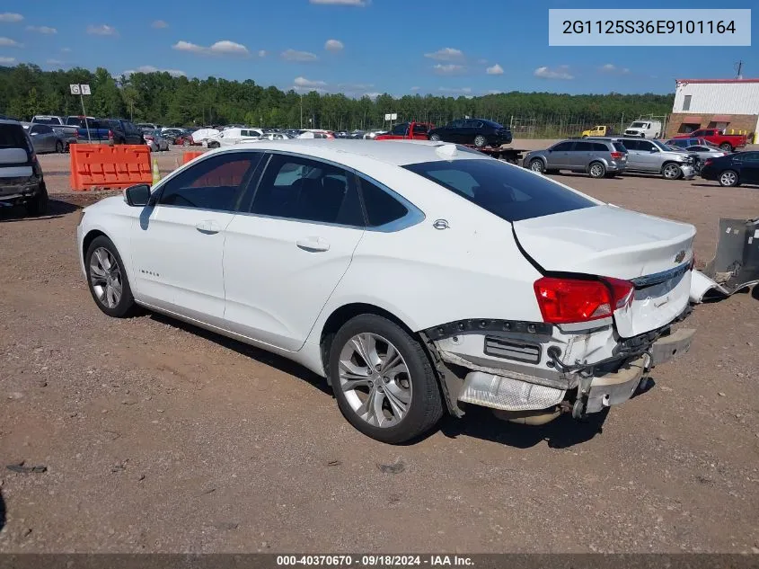 2014 Chevrolet Impala 2Lt VIN: 2G1125S36E9101164 Lot: 40370670