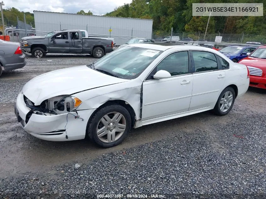 2014 Chevrolet Impala Limited Lt VIN: 2G1WB5E34E1166921 Lot: 40373857