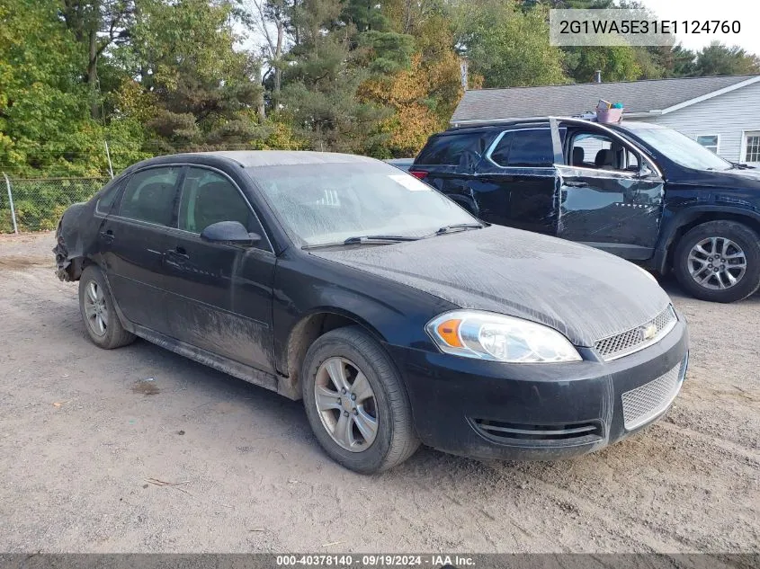 2014 Chevrolet Impala Limited Ls VIN: 2G1WA5E31E1124760 Lot: 40378140