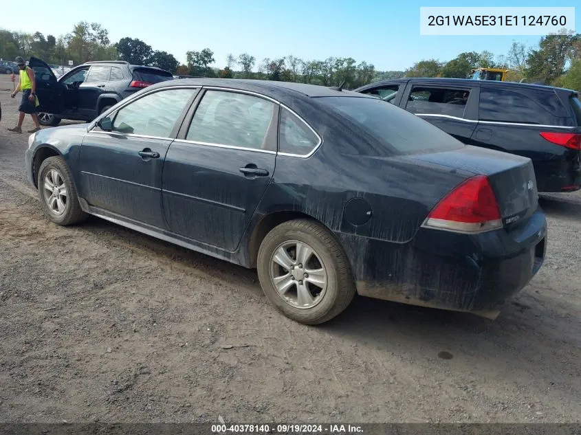 2014 Chevrolet Impala Limited Ls VIN: 2G1WA5E31E1124760 Lot: 40378140