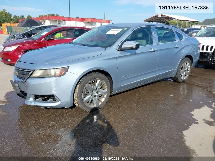 2014 Chevrolet Impala 1Ls VIN: 1G11Y5SL3EU157886 Lot: 40390980