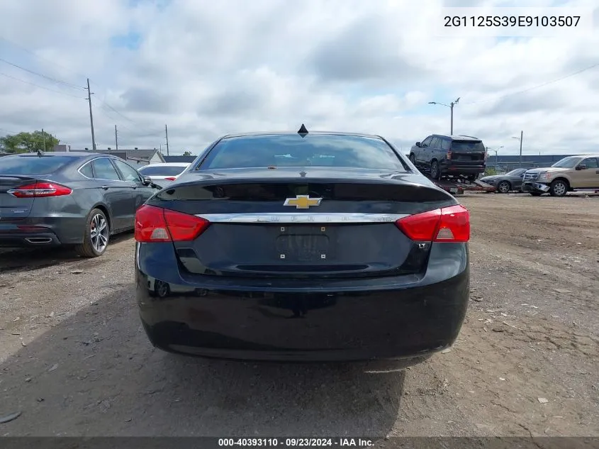 2014 Chevrolet Impala Lt VIN: 2G1125S39E9103507 Lot: 40393110