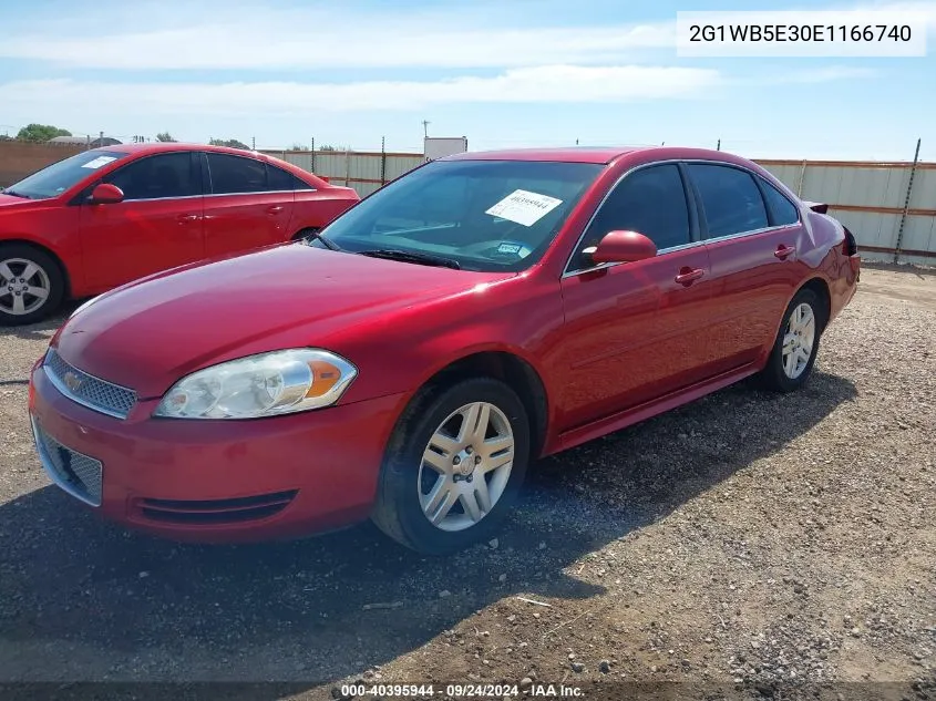 2014 Chevrolet Impala Limited Lt VIN: 2G1WB5E30E1166740 Lot: 40395944