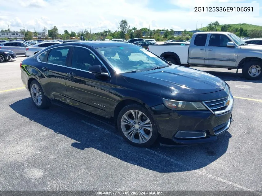 2014 Chevrolet Impala 2Lt VIN: 2G1125S36E9106591 Lot: 40397775