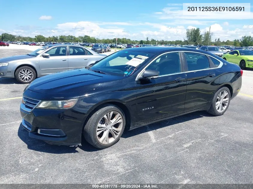 2014 Chevrolet Impala 2Lt VIN: 2G1125S36E9106591 Lot: 40397775