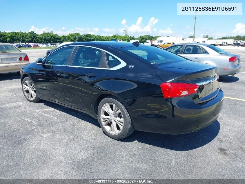 2014 Chevrolet Impala 2Lt VIN: 2G1125S36E9106591 Lot: 40397775