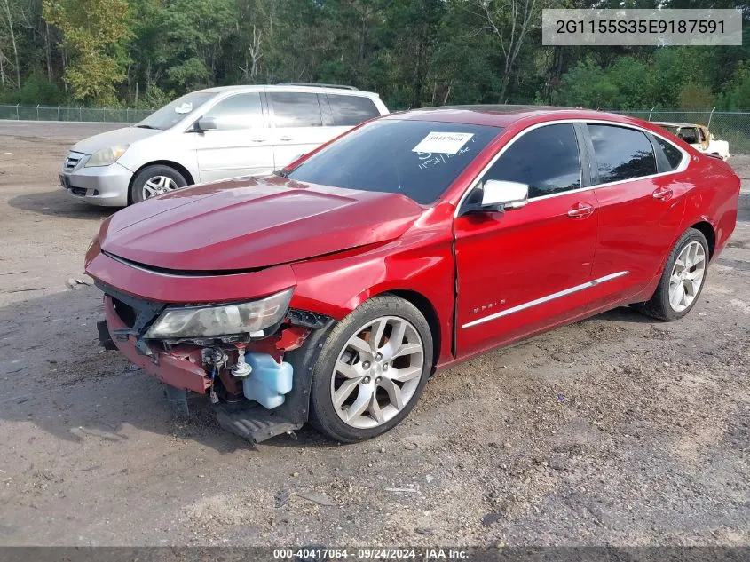 2014 Chevrolet Impala 2Lz VIN: 2G1155S35E9187591 Lot: 40417064