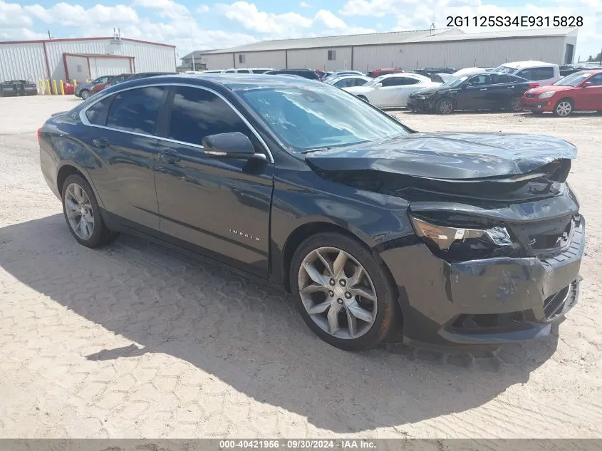 2G1125S34E9315828 2014 Chevrolet Impala Lt