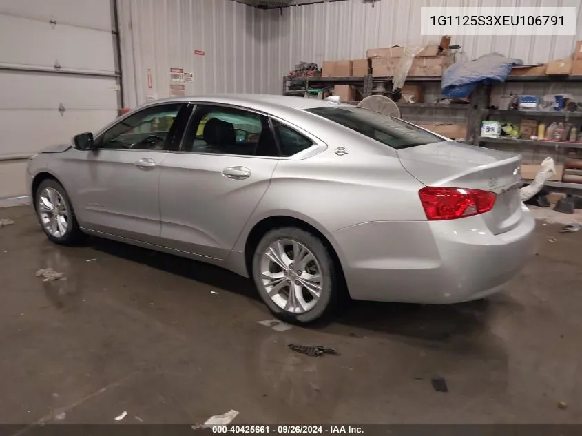 1G1125S3XEU106791 2014 Chevrolet Impala 2Lt