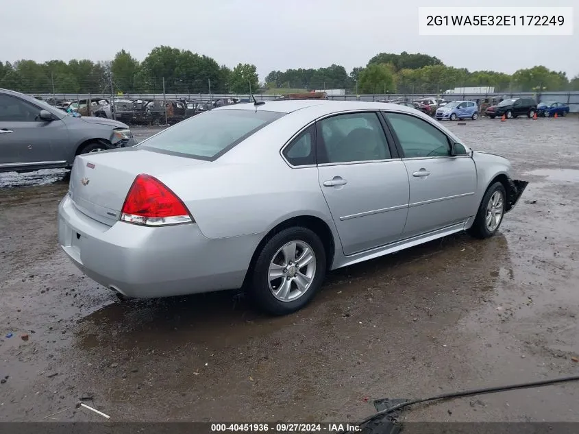 2014 Chevrolet Impala Limited Ls VIN: 2G1WA5E32E1172249 Lot: 40451936