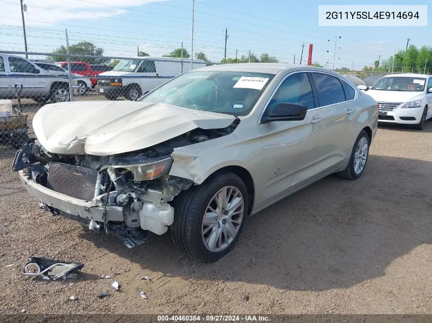 2G11Y5SL4E914694 2014 Chevrolet Impala Ls