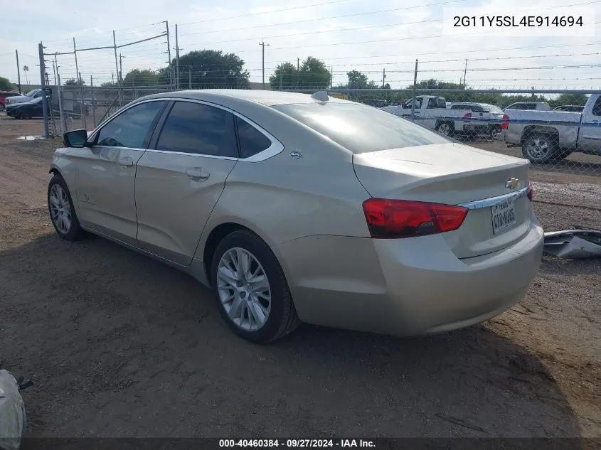 2G11Y5SL4E914694 2014 Chevrolet Impala Ls