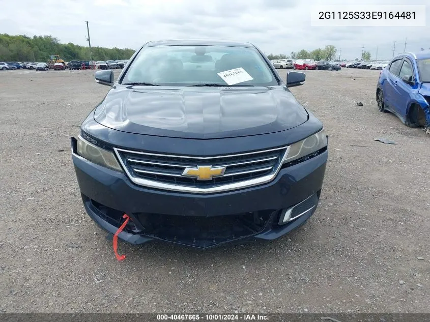 2014 Chevrolet Impala Lt VIN: 2G1125S33E9164481 Lot: 40467665