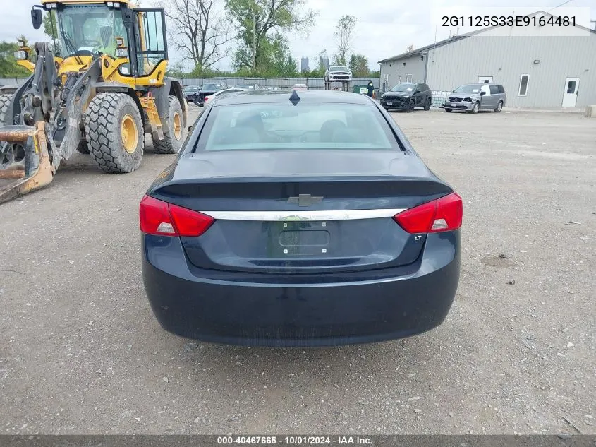 2014 Chevrolet Impala Lt VIN: 2G1125S33E9164481 Lot: 40467665