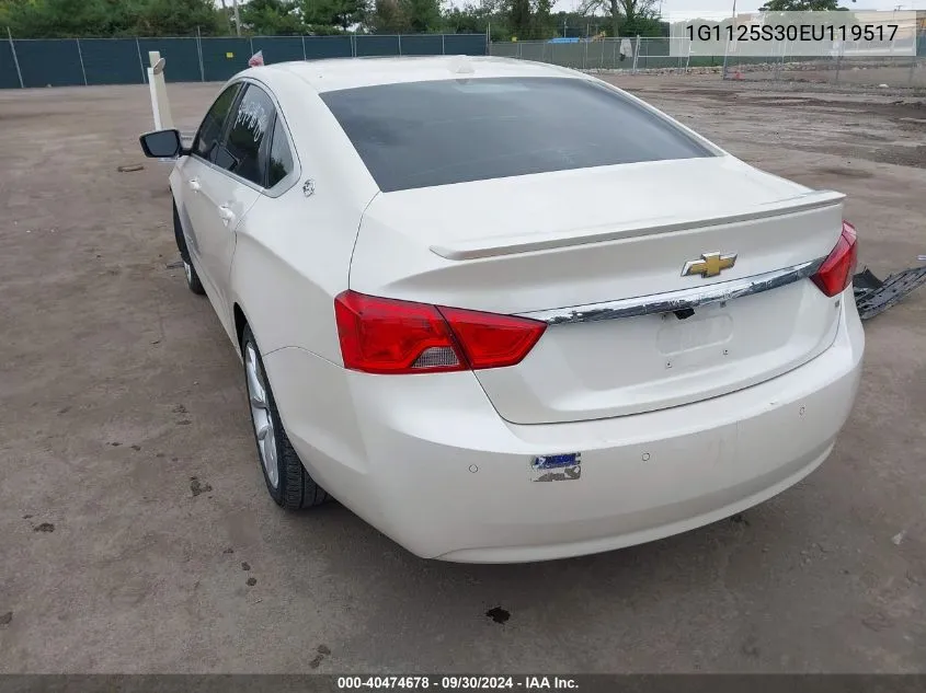 2014 Chevrolet Impala 2Lt VIN: 1G1125S30EU119517 Lot: 40474678