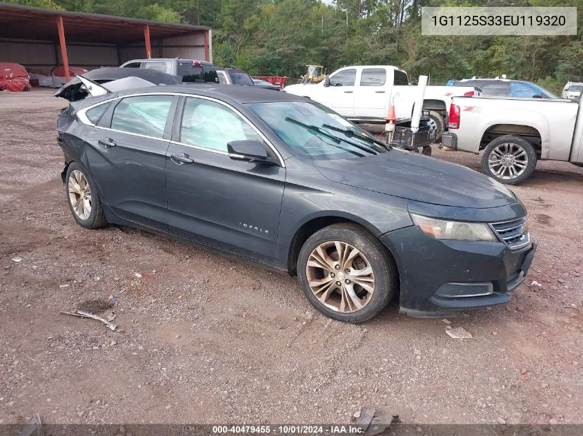 2014 Chevrolet Impala Lt VIN: 1G1125S33EU119320 Lot: 40479455