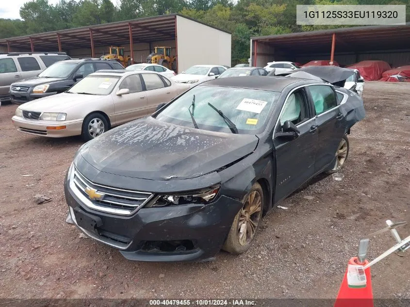 2014 Chevrolet Impala Lt VIN: 1G1125S33EU119320 Lot: 40479455