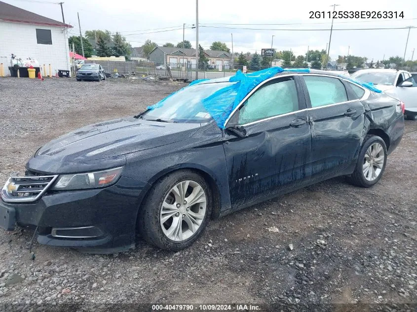 2014 Chevrolet Impala 2Lt VIN: 2G1125S38E9263314 Lot: 40479790