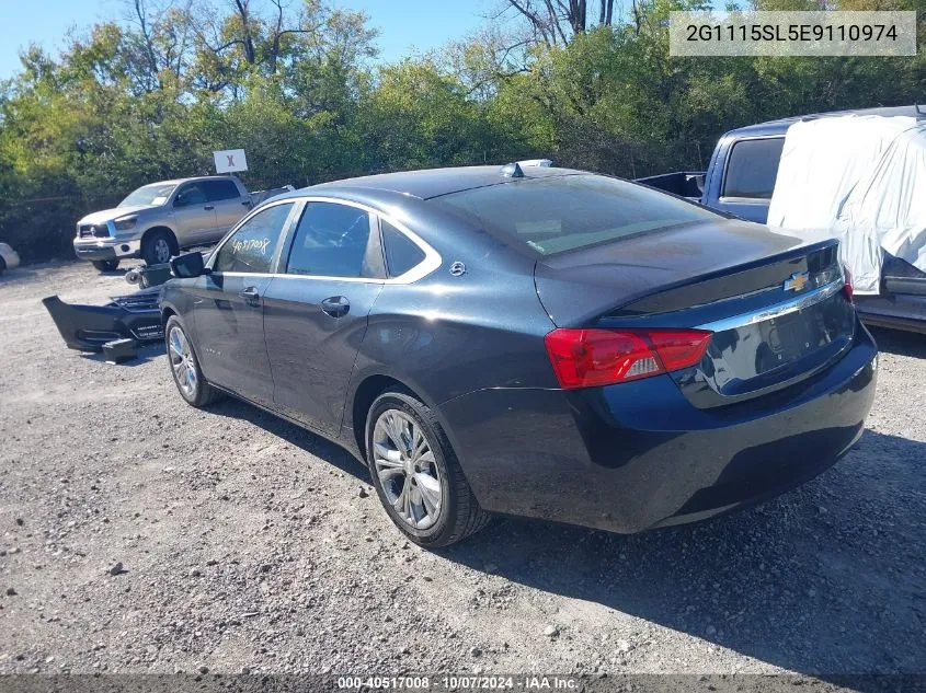 2014 Chevrolet Impala 1Lt VIN: 2G1115SL5E9110974 Lot: 40517008