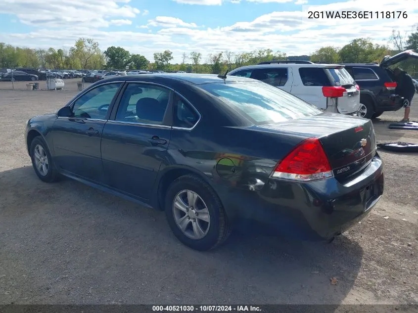 2014 Chevrolet Impala Limited Ls VIN: 2G1WA5E36E1118176 Lot: 40521030