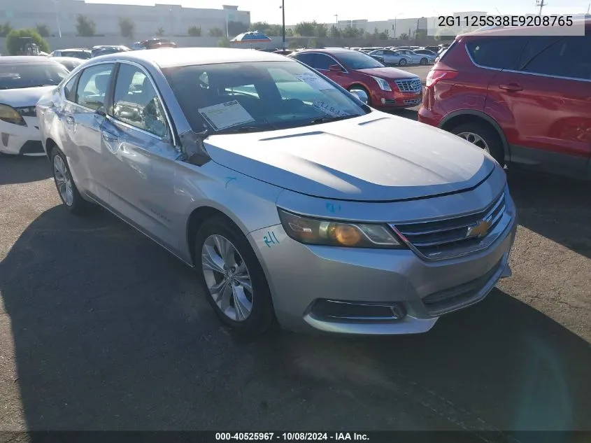 2014 Chevrolet Impala 2Lt VIN: 2G1125S38E9208765 Lot: 40525967