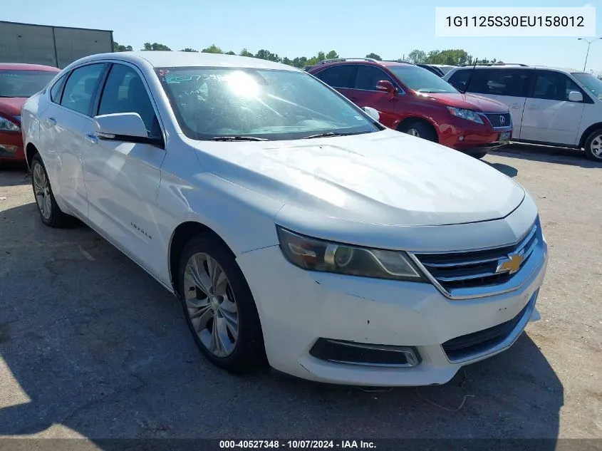 2014 Chevrolet Impala 2Lt VIN: 1G1125S30EU158012 Lot: 40527348