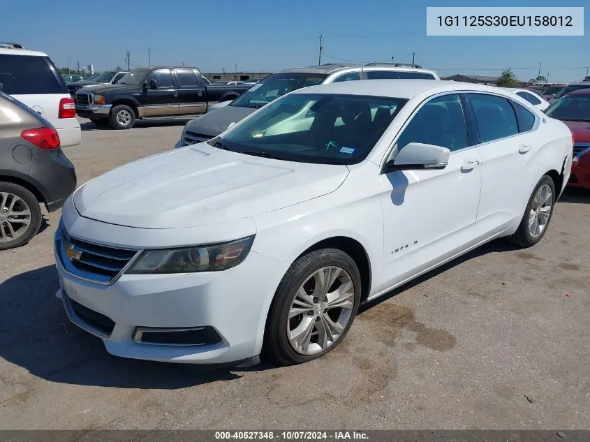 2014 Chevrolet Impala 2Lt VIN: 1G1125S30EU158012 Lot: 40527348