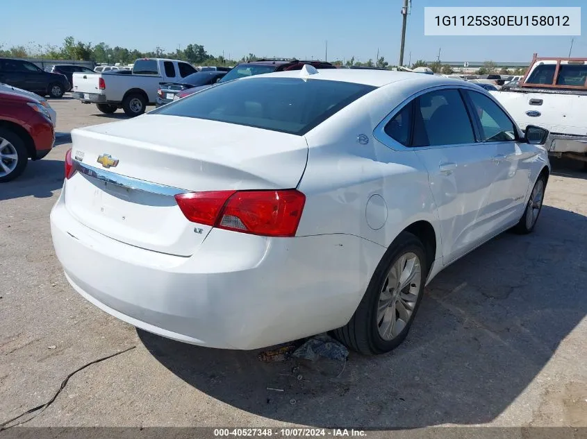 2014 Chevrolet Impala 2Lt VIN: 1G1125S30EU158012 Lot: 40527348