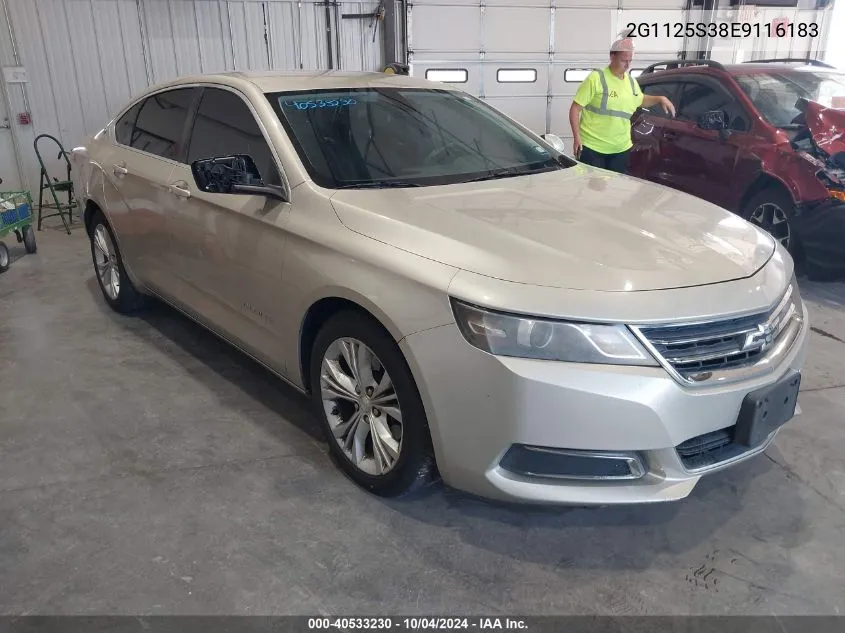 2014 Chevrolet Impala 2Lt VIN: 2G1125S38E9116183 Lot: 40533230