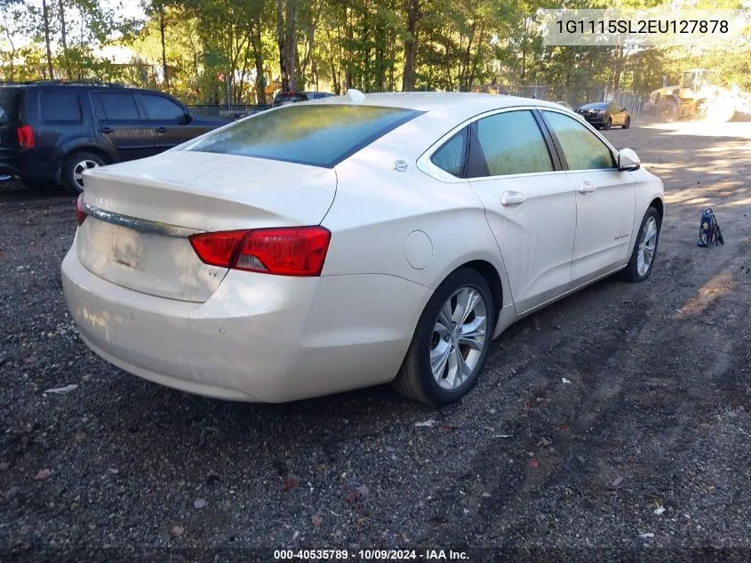 2014 Chevrolet Impala Lt VIN: 1G1115SL2EU127878 Lot: 40535789