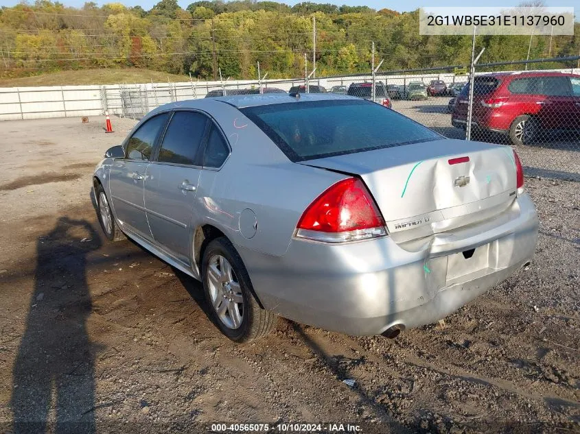 2G1WB5E31E1137960 2014 Chevrolet Impala Limited Lt