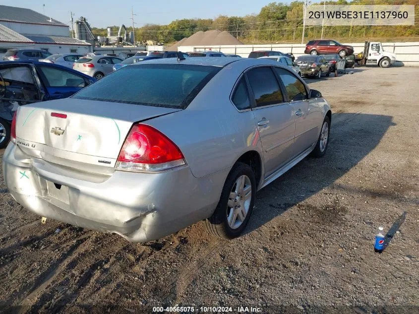 2014 Chevrolet Impala Limited Lt VIN: 2G1WB5E31E1137960 Lot: 40565075