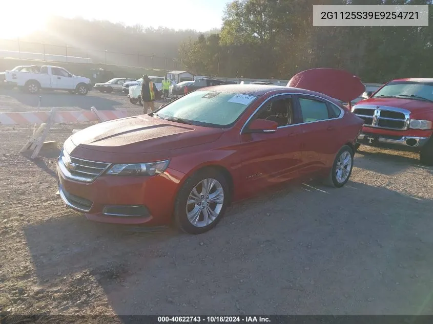 2014 Chevrolet Impala 2Lt VIN: 2G1125S39E9254721 Lot: 40622743