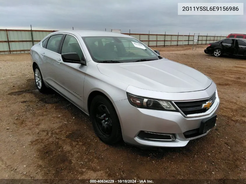 2G11Y5SL6E9156986 2014 Chevrolet Impala 1Ls