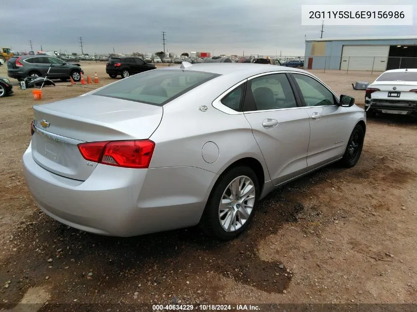 2G11Y5SL6E9156986 2014 Chevrolet Impala 1Ls