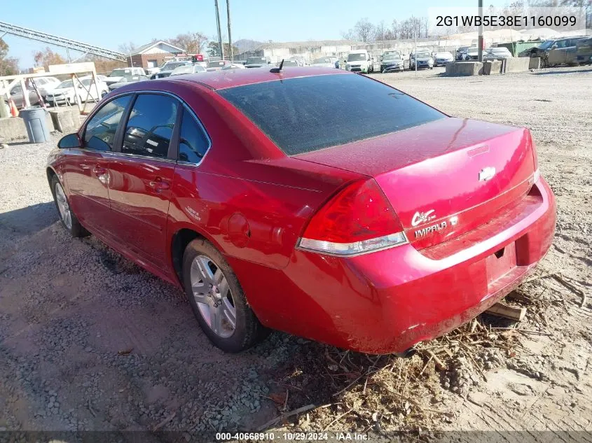 2014 Chevrolet Impala Limited Lt VIN: 2G1WB5E38E1160099 Lot: 40668910