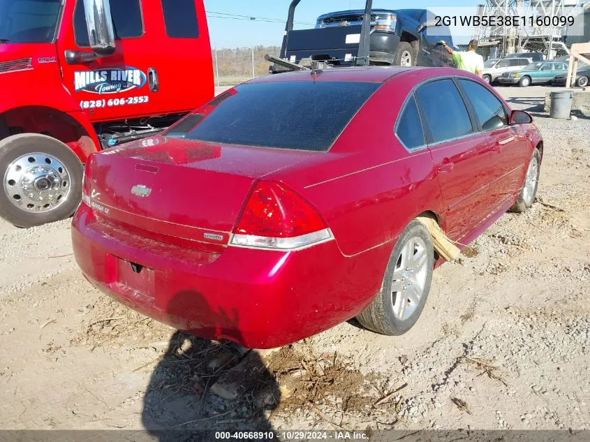 2014 Chevrolet Impala Limited Lt VIN: 2G1WB5E38E1160099 Lot: 40668910