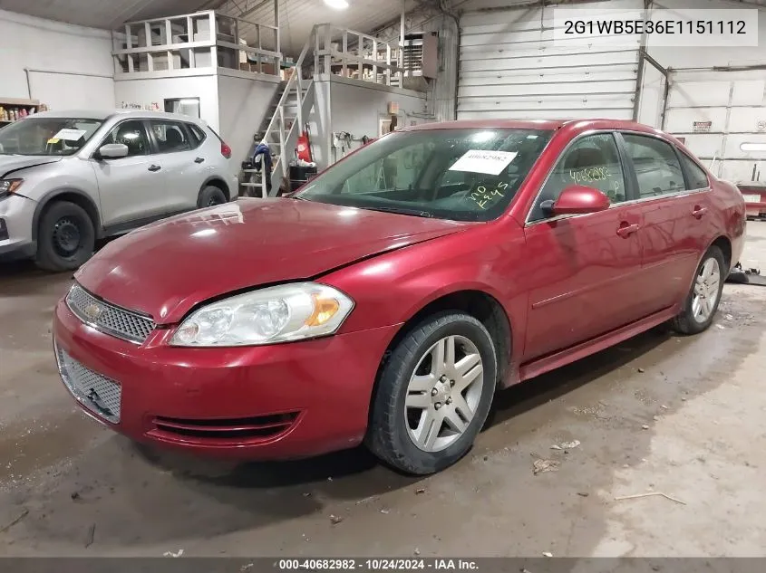 2014 Chevrolet Impala Limited Lt VIN: 2G1WB5E36E1151112 Lot: 40682982