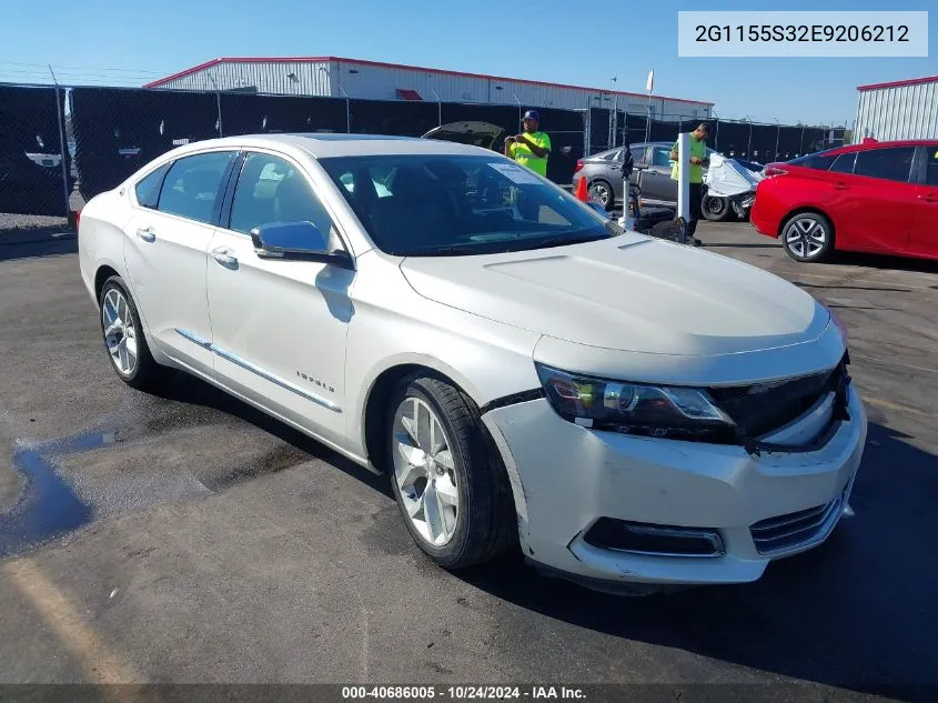 2014 Chevrolet Impala 2Lz VIN: 2G1155S32E9206212 Lot: 40686005