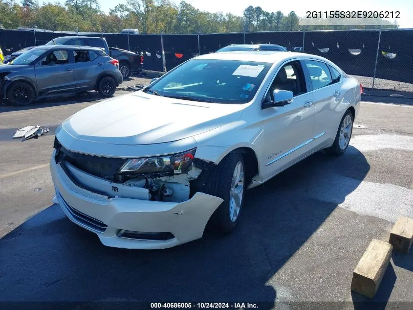 2014 Chevrolet Impala 2Lz VIN: 2G1155S32E9206212 Lot: 40686005