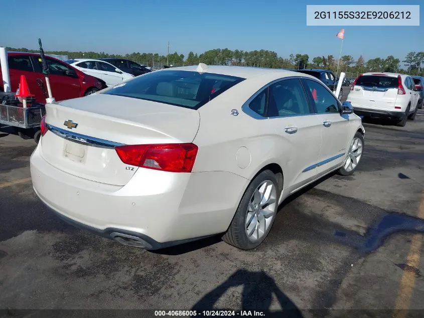 2014 Chevrolet Impala 2Lz VIN: 2G1155S32E9206212 Lot: 40686005