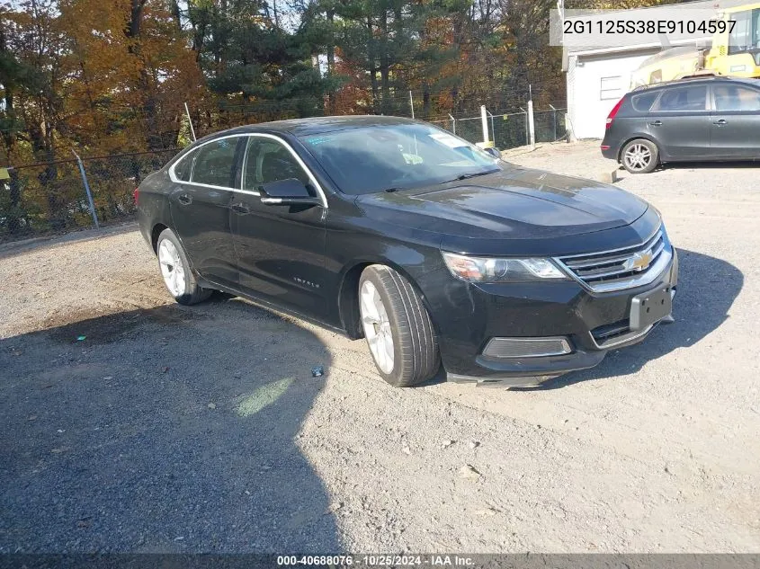 2014 Chevrolet Impala 2Lt VIN: 2G1125S38E9104597 Lot: 40688076