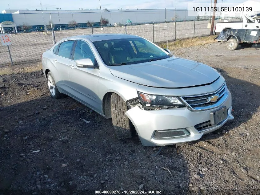 2014 Chevrolet Impala 1Lt VIN: 1G1115SL5EU100139 Lot: 40690278