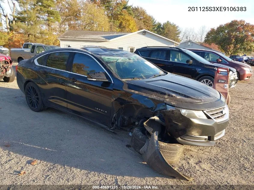 2014 Chevrolet Impala 2Lt VIN: 2G1125S3XE9106383 Lot: 40691231