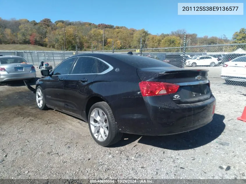 2014 Chevrolet Impala 2Lt VIN: 2G1125S38E9136577 Lot: 40695554