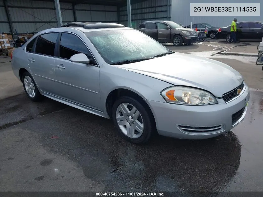 2014 Chevrolet Impala Limited Lt VIN: 2G1WB5E33E1114535 Lot: 40754286