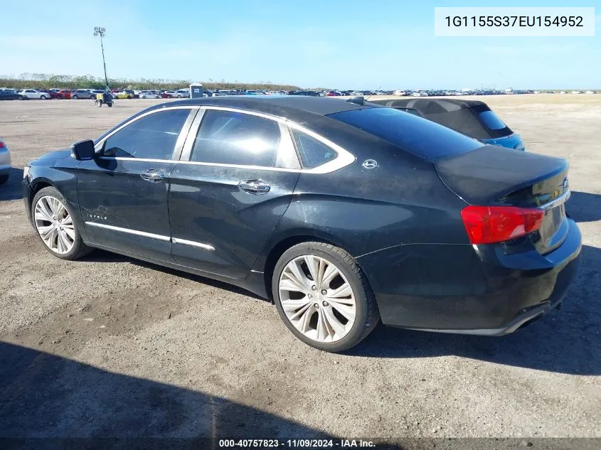 2014 Chevrolet Impala 2Lz VIN: 1G1155S37EU154952 Lot: 40757823